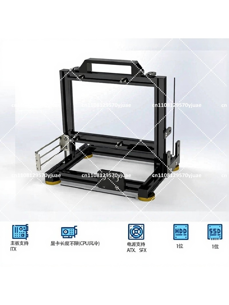 Aluminum Open Frame Test Bench Water Cooling - Алюминиевая открытая рама для тестового стенда