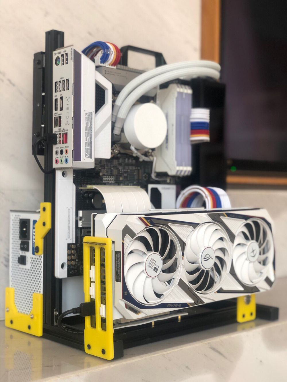 Aluminum Open Frame Test Bench Water Cooling - Тестовый настольный компьютер ATX еатх с