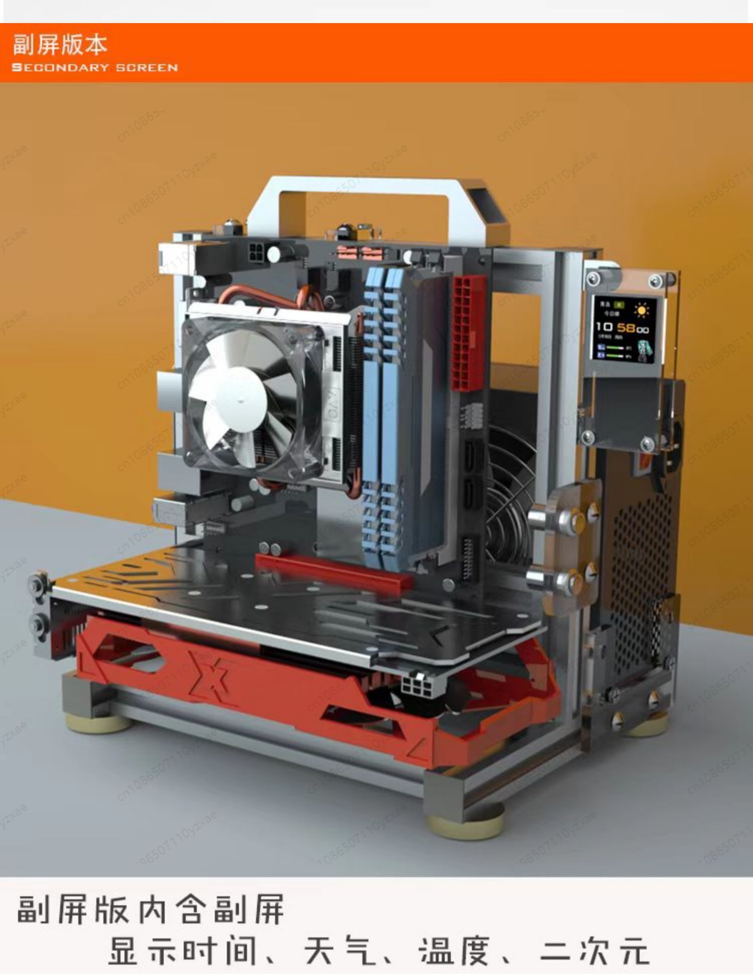 Портативная полностью алюминие – обзор и цена Aluminum Open Frame Test Bench Water Cooling